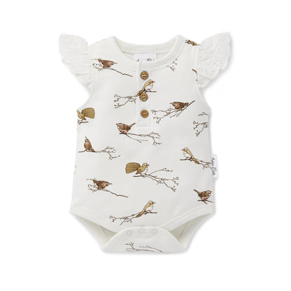 Bird Lace Onesie