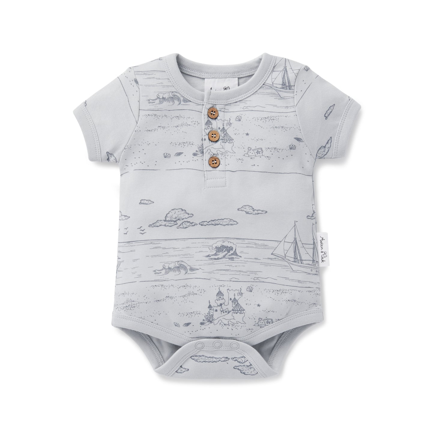 Beach Day Henley Onesie