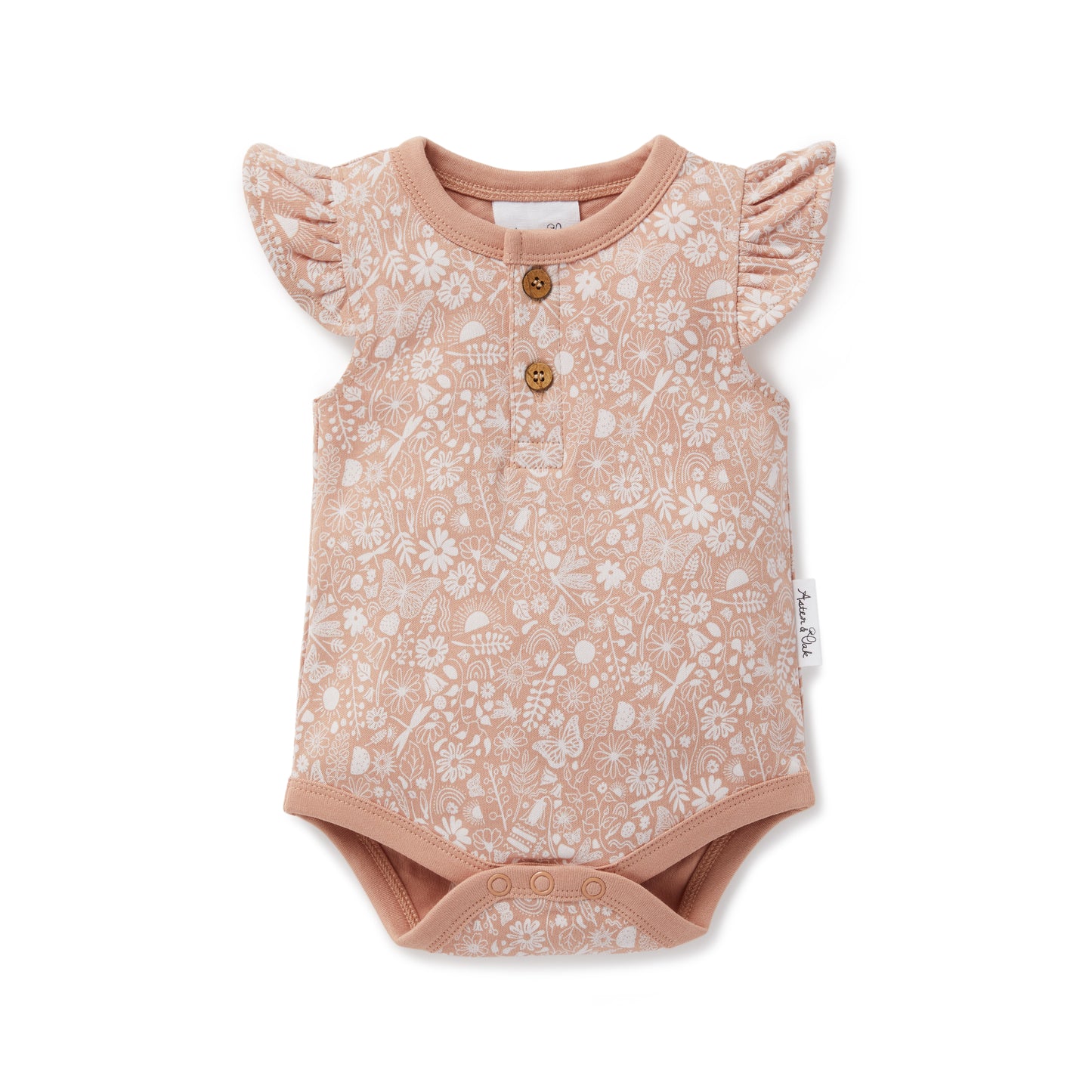 Ditsy Floral Flutter Onesie