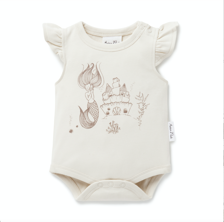 Mermaid Print Flutter Onesie