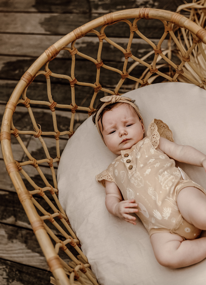 Mermaid Lace Henley Onesie