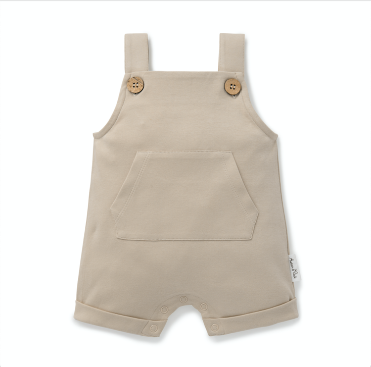 Feather Grey Pocket Overalls