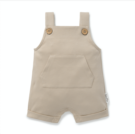 Feather Grey Pocket Overalls