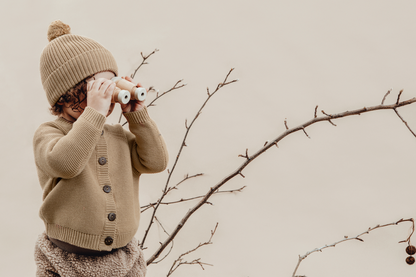 Taupe Chunky Knit Cardigan