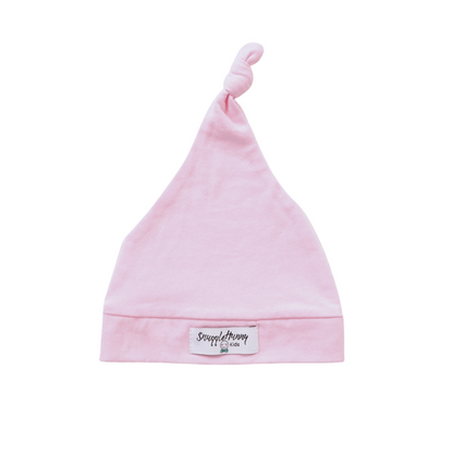 Baby Pink Knotted Beanie