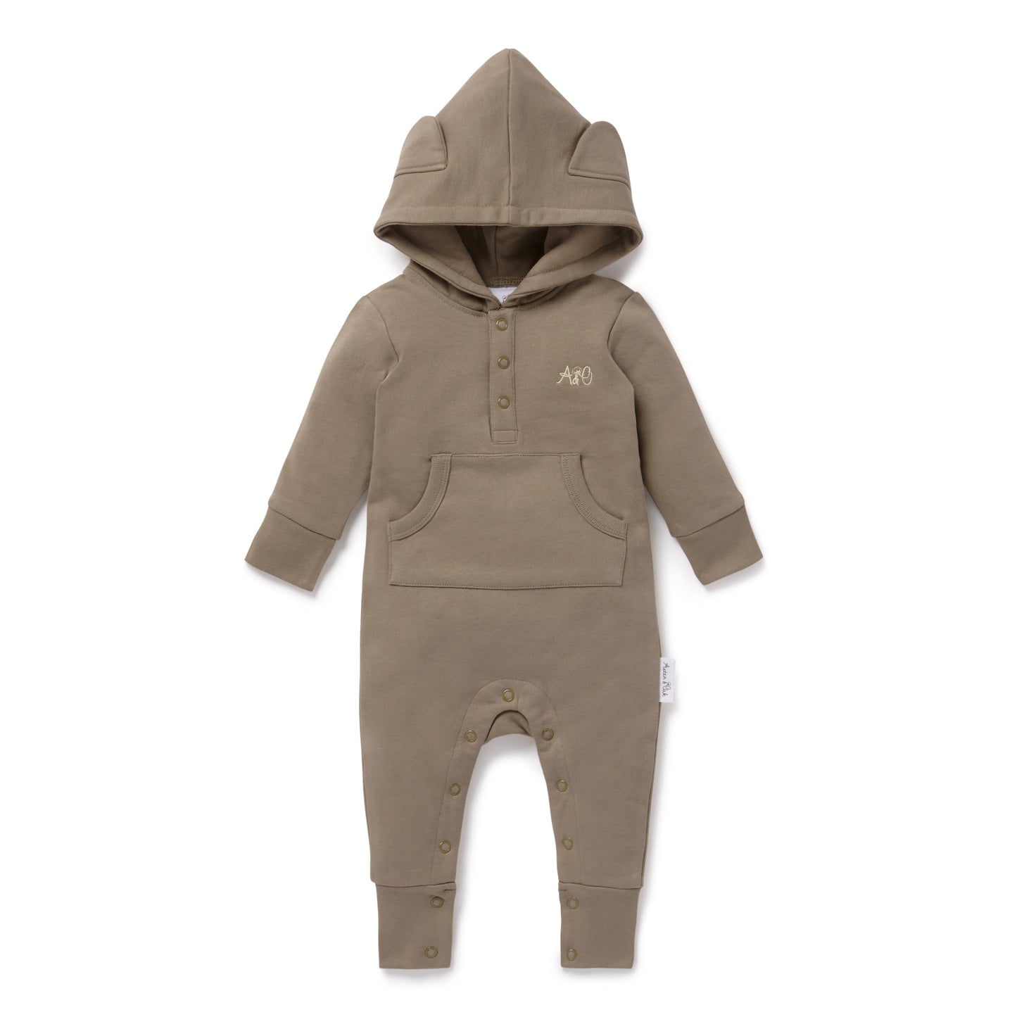 Organic Timber Bear Romper