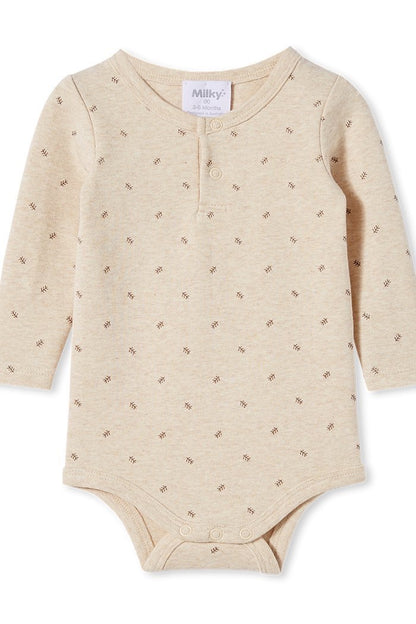 Natural Marle Rib Bubbysuit