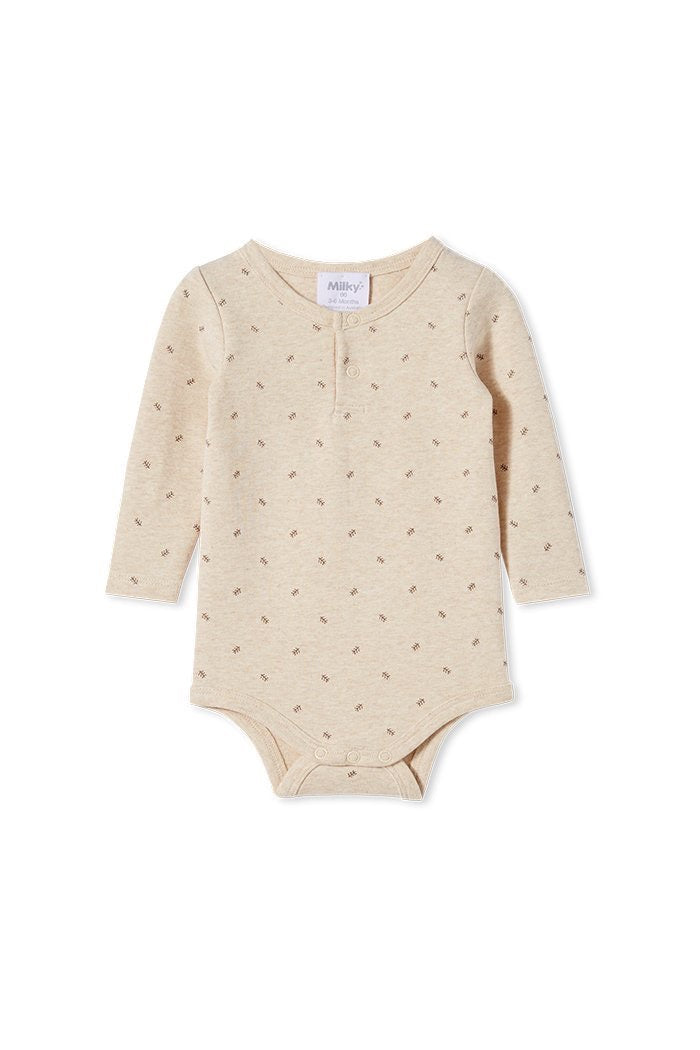 Natural Marle Rib Bubbysuit