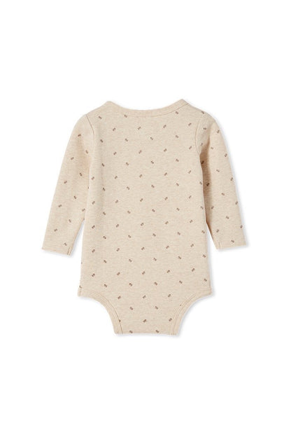 Natural Marle Rib Bubbysuit