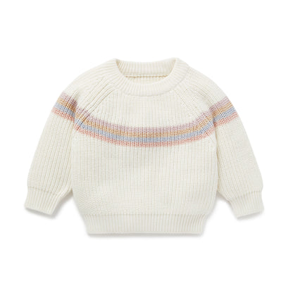 Organic Rainbow Knit Jumpers